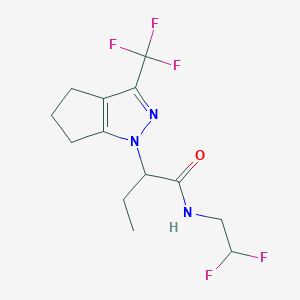 N-(2,2-difluoroethyl)-2-[3-(trifluoromethyl)-5,6-dihydrocyclopenta[c]pyrazol-1(4H)-yl]butanamide