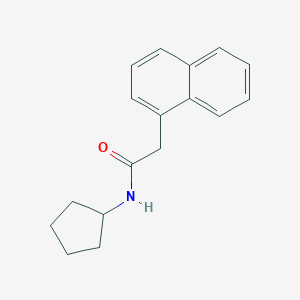 molecular formula C17H19NO B484908 N-cyclopentyl-2-(1-naphthyl)acetamide CAS No. 446834-80-6