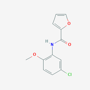 molecular formula C12H10ClNO3 B484917 N-(5-chloro-2-methoxyphenyl)furan-2-carboxamide CAS No. 196866-13-4