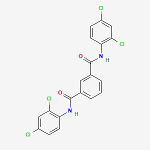 molecular formula C20H12Cl4N2O2 B4849626 N1,N3-BIS(2,4-DICHLOROPHENYL)BENZENE-1,3-DICARBOXAMIDE 