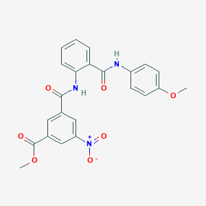 molecular formula C23H19N3O7 B4849677 METHYL 3-({2-[(4-METHOXYANILINO)CARBONYL]ANILINO}CARBONYL)-5-NITROBENZOATE 
