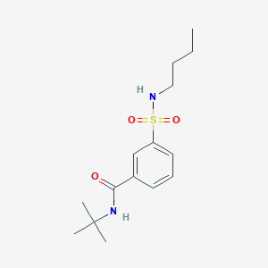 molecular formula C15H24N2O3S B4849935 N-tert-butyl-3-(butylsulfamoyl)benzamide 