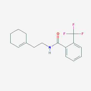 molecular formula C16H18F3NO B4849939 N-[2-(cyclohexen-1-yl)ethyl]-2-(trifluoromethyl)benzamide 