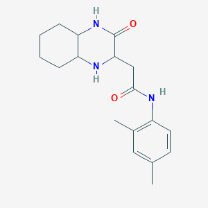 molecular formula C18H25N3O2 B4849970 N-(2,4-dimethylphenyl)-2-(3-oxodecahydroquinoxalin-2-yl)acetamide 