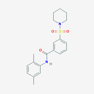 molecular formula C20H24N2O3S B4849977 N-(2,5-dimethylphenyl)-3-piperidin-1-ylsulfonylbenzamide 