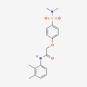 molecular formula C18H22N2O4S B4850229 N-(2,3-dimethylphenyl)-2-[4-(dimethylsulfamoyl)phenoxy]acetamide 