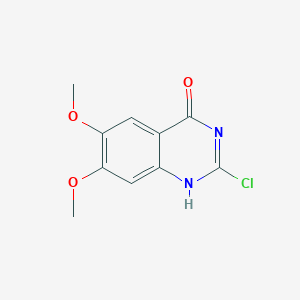 molecular formula C10H9ClN2O3 B048503 2-氯-6,7-二甲氧基-3H-喹唑啉-4-酮 CAS No. 20197-86-8