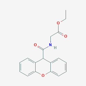 molecular formula C18H17NO4 B4850369 ethyl 2-(9H-xanthene-9-carbonylamino)acetate 