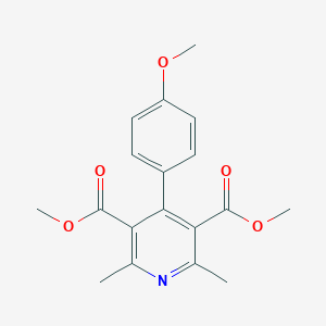 molecular formula C18H19NO5 B048505 Dimethyl 4-(4-methoxyphenyl)-2,6-dimethylpyridine-3,5-dicarboxylate CAS No. 119789-09-2