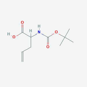 molecular formula C10H17NO4 B048506 2-((tert-Butoxycarbonyl)amino)pent-4-enoic acid CAS No. 119479-32-2