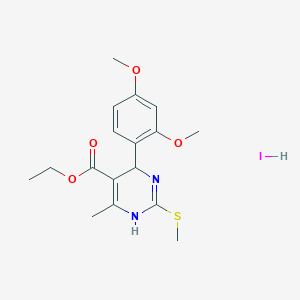 molecular formula C17H23IN2O4S B4850677 Ethyl 4-(2,4-dimethoxyphenyl)-6-methyl-2-methylsulfanyl-1,4-dihydropyrimidine-5-carboxylate;hydroiodide 