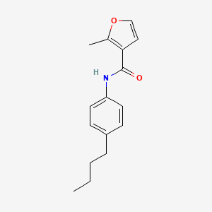 molecular formula C16H19NO2 B4850690 N-(4-butylphenyl)-2-methylfuran-3-carboxamide 