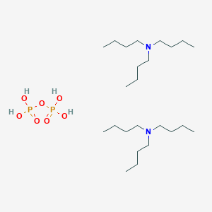 molecular formula C24H58N2O7P2 B048507 [Hydroxy(oxido)phosphoryl] hydrogen phosphate;tributylazanium CAS No. 5975-18-8