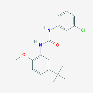 molecular formula C18H21ClN2O2 B4850706 N-[5-(TERT-BUTYL)-2-METHOXYPHENYL]-N'-(3-CHLOROPHENYL)UREA 