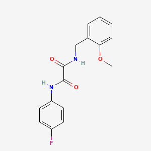 molecular formula C16H15FN2O3 B4850787 N1-(4-fluorophenyl)-N2-(2-methoxybenzyl)oxalamide 