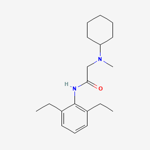 molecular formula C19H30N2O B4851232 N~2~-cyclohexyl-N-(2,6-diethylphenyl)-N~2~-methylglycinamide 