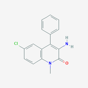 3-Amino-6-chloro-1-methyl-4-phenylcarbostyril