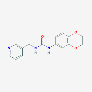 molecular formula C15H15N3O3 B4851517 N-(2,3-DIHYDRO-1,4-BENZODIOXIN-6-YL)-N'-(3-PYRIDYLMETHYL)UREA 
