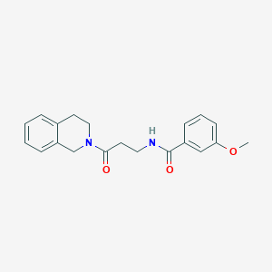 molecular formula C20H22N2O3 B4851599 N-[3-(3,4-dihydro-1H-isoquinolin-2-yl)-3-oxopropyl]-3-methoxybenzamide 