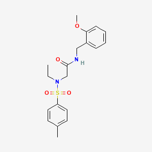 molecular formula C19H24N2O4S B4851701 N~2~-ethyl-N-(2-methoxybenzyl)-N~2~-[(4-methylphenyl)sulfonyl]glycinamide 