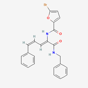 molecular formula C23H19BrN2O3 B4852115 N-[(2Z,4Z)-1-(benzylamino)-1-oxo-5-phenylpenta-2,4-dien-2-yl]-5-bromofuran-2-carboxamide 