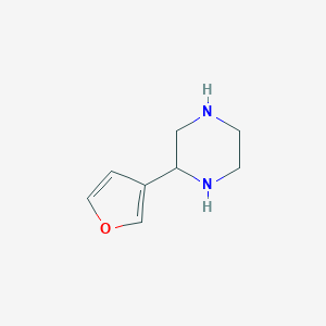 molecular formula C8H12N2O B048523 2-(Furan-3-yl)piperazine CAS No. 111781-44-3