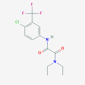 molecular formula C13H14ClF3N2O2 B4852316 N-[4-chloro-3-(trifluoromethyl)phenyl]-N',N'-diethyloxamide 