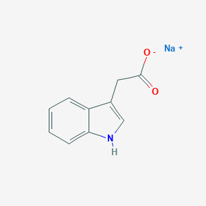molecular formula C10H8NNaO2 B048527 Sodium 2-(1H-indol-3-yl)acetate CAS No. 6505-45-9