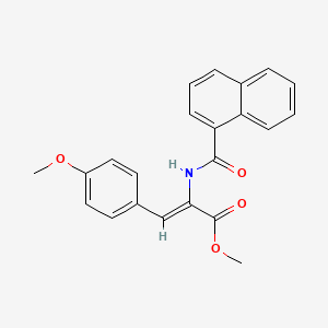 molecular formula C22H19NO4 B4852941 methyl (Z)-3-(4-methoxyphenyl)-2-(naphthalene-1-carbonylamino)prop-2-enoate 