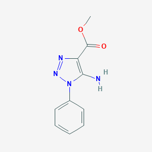 molecular formula C10H10N4O2 B485336 methyl 5-amino-1-phenyl-1H-1,2,3-triazole-4-carboxylate CAS No. 31771-58-1