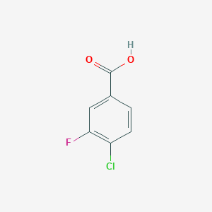molecular formula C7H4ClFO2 B048534 4-氯-3-氟苯甲酸 CAS No. 403-17-8