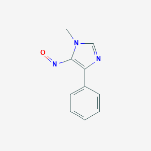 molecular formula C10H9N3O B048539 1-Methyl-4-phenyl-5-nitrosoimidazole CAS No. 111380-08-6