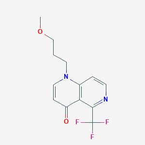 molecular formula C13H13F3N2O2 B4854367 1-(3-METHOXYPROPYL)-5-(TRIFLUOROMETHYL)-1,4-DIHYDRO-1,6-NAPHTHYRIDIN-4-ONE 