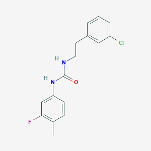 molecular formula C16H16ClFN2O B4854762 N-(3-CHLOROPHENETHYL)-N'-(3-FLUORO-4-METHYLPHENYL)UREA 