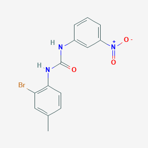 molecular formula C14H12BrN3O3 B4854955 1-(2-Bromo-4-methylphenyl)-3-(3-nitrophenyl)urea 