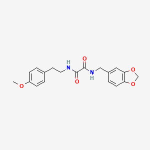 molecular formula C19H20N2O5 B4855222 N'-(1,3-benzodioxol-5-ylmethyl)-N-[2-(4-methoxyphenyl)ethyl]oxamide 