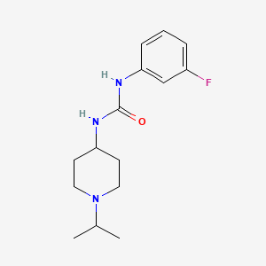molecular formula C15H22FN3O B4855438 N-(3-FLUOROPHENYL)-N'-(1-ISOPROPYL-4-PIPERIDYL)UREA 