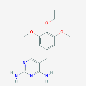 molecular formula C15H20N4O3 B048557 4-Desmethoxy-4-ethoxy trimethoprim CAS No. 78025-68-0