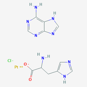 molecular formula C11H13ClN8O2Pt B048558 Histidinatoadenine platinum(II) CAS No. 117075-43-1