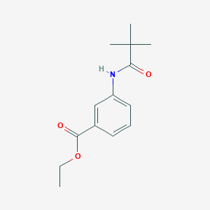 molecular formula C14H19NO3 B4855930 Ethyl 3-pivalamidobenzoate 