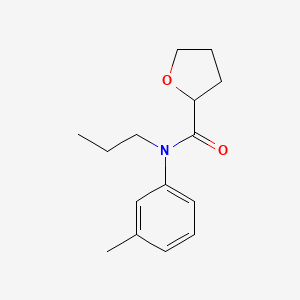 molecular formula C15H21NO2 B4855950 N-(3-methylphenyl)-N-propyltetrahydrofuran-2-carboxamide 