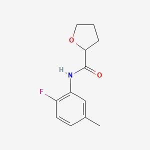 molecular formula C12H14FNO2 B4856069 N-(2-fluoro-5-methylphenyl)tetrahydrofuran-2-carboxamide 