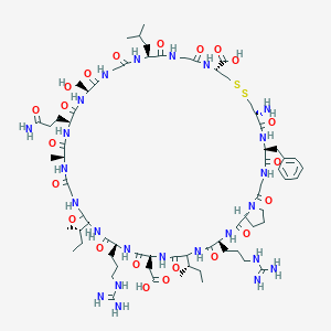 molecular formula C73H118N24O22S2 B048561 Atrial natriuretic factor (7-23), proline(10)- CAS No. 114284-25-2