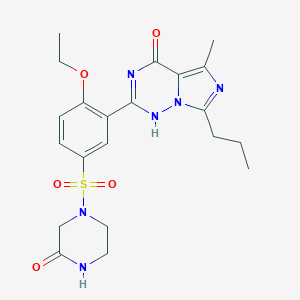 molecular formula C21H26N6O5S B048563 Vardenafil oxopiperazine CAS No. 448184-58-5