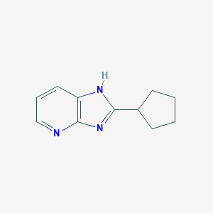 molecular formula C11H13N3 B048565 2-Cyclopentyl-3H-imidazo[4,5-b]pyridine CAS No. 119628-83-0