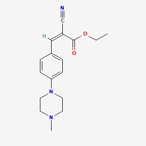 molecular formula C17H21N3O2 B4856562 ethyl (2Z)-2-cyano-3-[4-(4-methylpiperazin-1-yl)phenyl]prop-2-enoate 