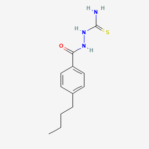 molecular formula C12H17N3OS B4856827 [(4-Butylbenzoyl)amino]thiourea 