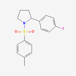 molecular formula C17H18FNO2S B4857005 2-(4-Fluorophenyl)-1-tosylpyrrolidine 