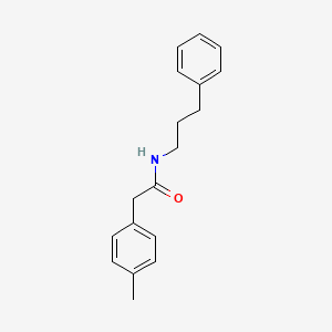 molecular formula C18H21NO B4857205 2-(4-methylphenyl)-N-(3-phenylpropyl)acetamide 