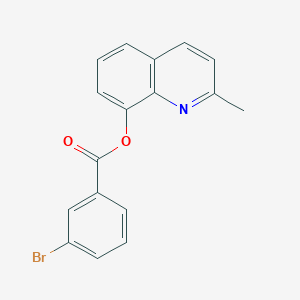 molecular formula C17H12BrNO2 B485723 2-Methyl-8-quinolinyl 3-bromobenzoate CAS No. 499197-01-2